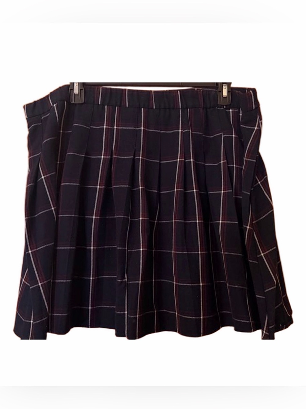 Eloquii Pleated Plaid Mini Skirt Sz20
